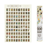 Скретч-постер 100 книг