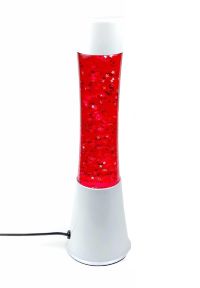 Лава лампа Гиперболоид красная с блестками, 38 см